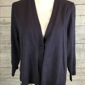 Ann Taylor Loft Cardigan  Size XL Sweater Gray
